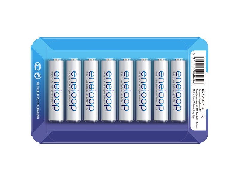 8x Panasonic Eneloop R03/AAA 800mAh wiederaufladbare Batterie