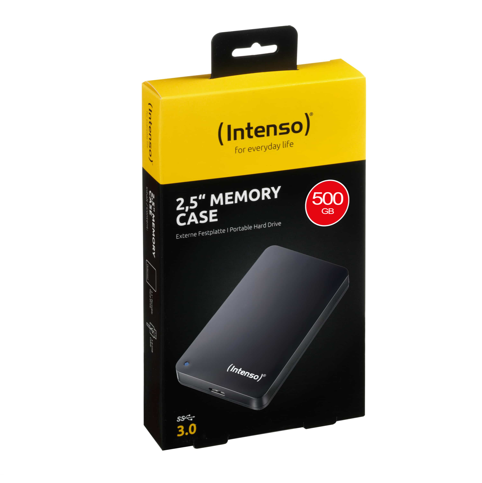 Intenso Externe Festplatte USB 3.0 Memory Case 2,5 Tragbar 500GB