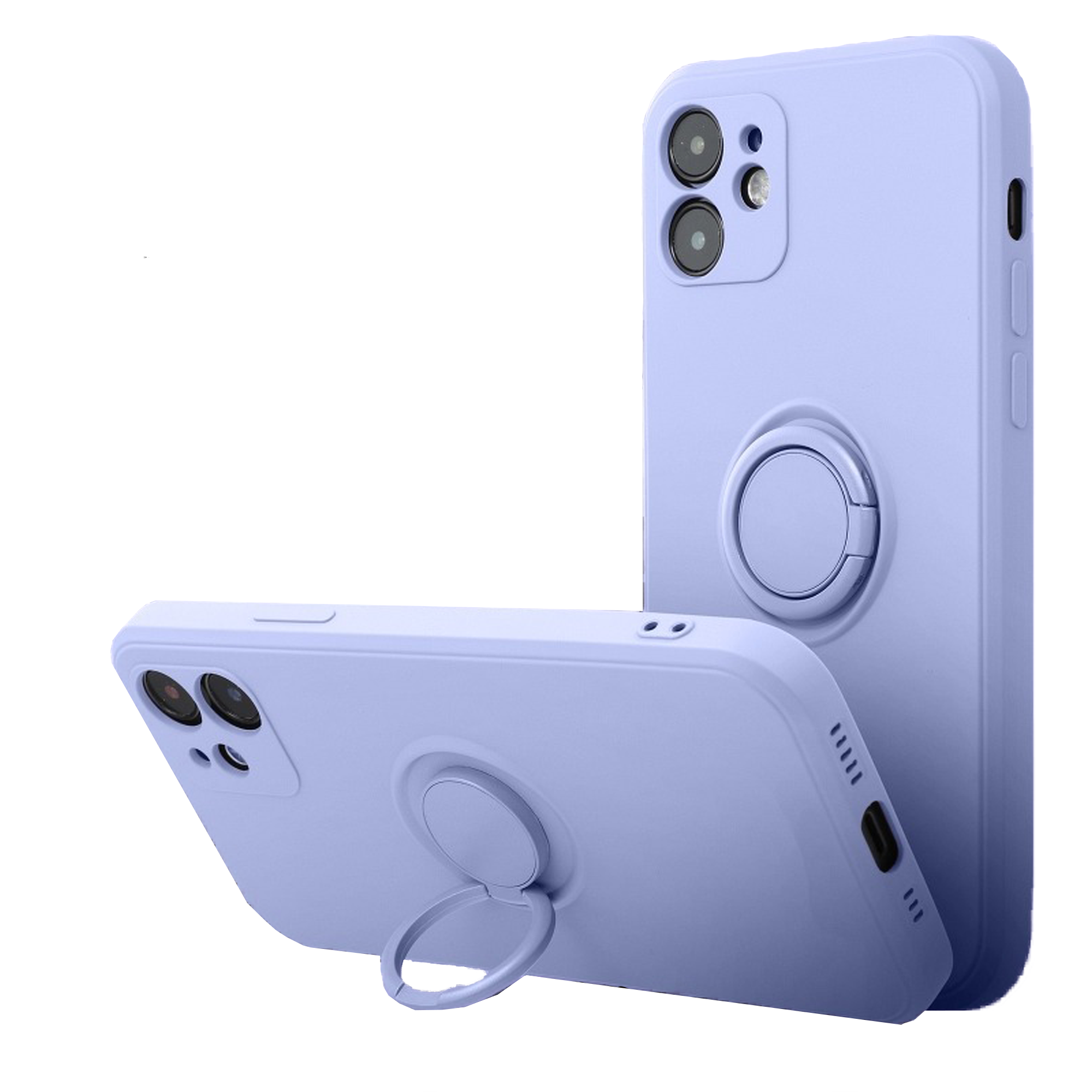 Silikon Ring Case Handy Tasche Handyhülle Magnet für Samsung Galaxy A13 Lila