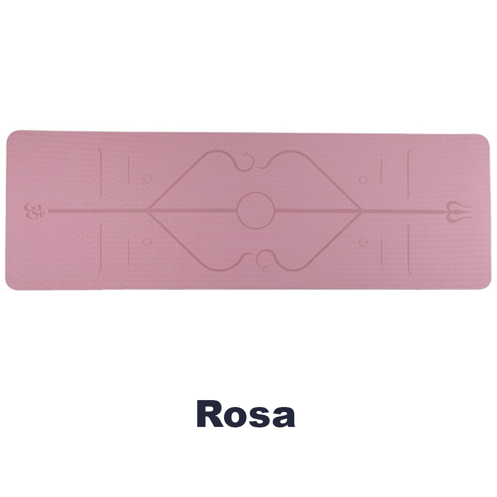 Yogamatte Rutschfest Pilates Sport Gymnastikmatte Rosa