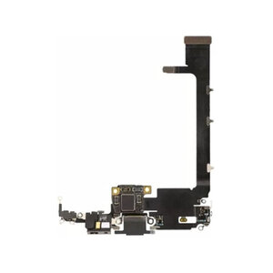 Für iPhone 11 Pro Max Ladeanschluss Flex-Grau