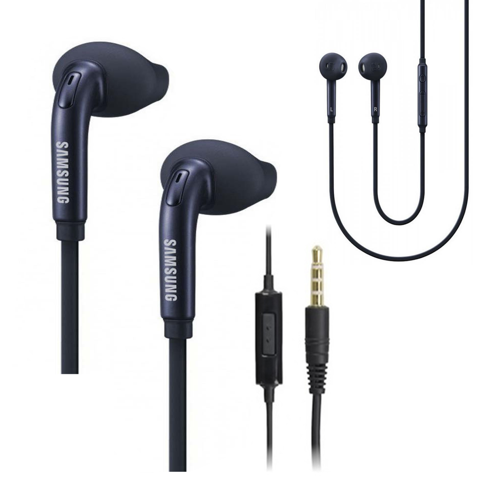 Original Samsung In-Ear Headset Kopfhörer 3,5mm Klinke Schwarz